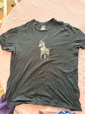 Polo by Ralph Lauren Black Short-Sleeve Tee with Graphic Polo Player